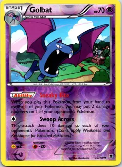 Golbat 32/119 Uncommon Phantom Forces Pokemon Reverse Holo Near Mint - Image 1