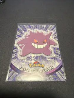 Pokemon TCG Topps Pokemon Trading Cards Gengar 94 Rare Ghost English - Image 1