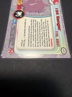 Pokemon TCG Topps Pokemon Trading Cards Gengar 94 Rare Ghost English - Image 5
