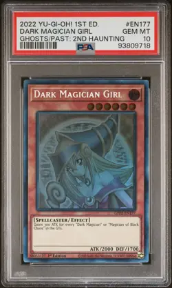 2022 YU-GI-OH! 1ST EDITION #EN177 DARK MAGICIAN GIRL PSA 10 - Image 1