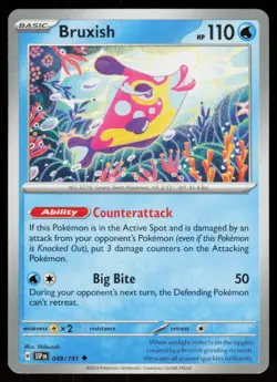 Bruxish 049/191 Uncommon Surging Sparks Pokemon Near Mint - Image 1