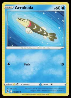 Arrokuda 082/264 Common Fusion Strike Pokemon Near Mint - Image 1