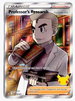 Professor's Research (Professor Oak) 024/025 Celebrations Pokemon Holo NM - Image 1