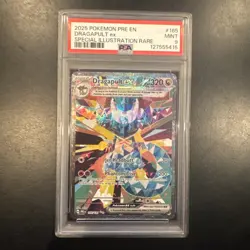 2025 Pokemon Prismatic Evolutions Dragapult EX SIR 165/131 PSA 9 - Image 1