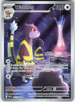 Watchog 097/086 Holo Illustration Rare Chaos Rising Pokemon - Image 1