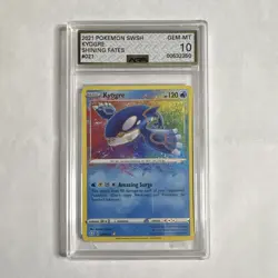 Pokemon TCG Kyogre 021/072 Shining Fates Holo Amazing Rare English AGS - Image 1