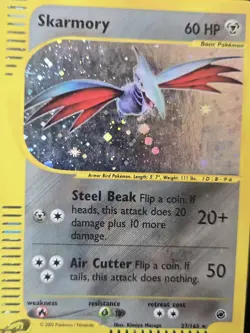 Skarmory 27/165 Expedition Base Set Holo Rare 2002 English Pokemon 🥋✨ - Image 3