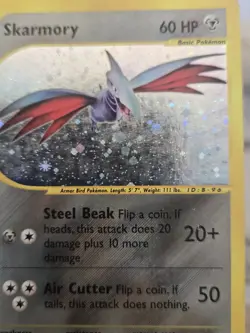 Skarmory 27/165 Expedition Base Set Holo Rare 2002 English Pokemon 🥋✨ - Image 4