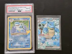 2021 POKEMON CELEBRATIONS CLASSIC COLLECTION #2 BLASTOISE-HOLO PSA 10 plus EX - Image 1