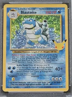 2021 POKEMON CELEBRATIONS CLASSIC COLLECTION #2 BLASTOISE-HOLO PSA 10 plus EX - Image 4