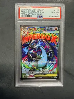 2025 POKEMON JAPANESE M2A-MEGA DREAM EX #223 MEGA CHARIZARD X EX PSA 10 - Image 1