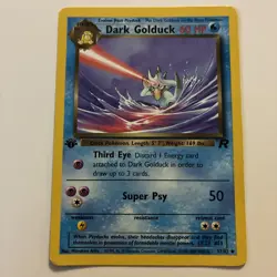 Dark Golduck 37/82 Uncommon Team Rocket Pokemon 1st Edition MP - Image 1