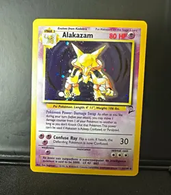 Alakazam 1/130 Base Set 2 Holo Rare English 1999 - Image 1