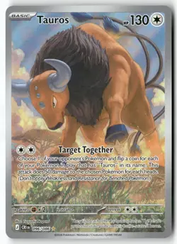 Tauros 096/086 Holo Illustration Rare Chaos Rising Pokemon Near Mint - Image 1