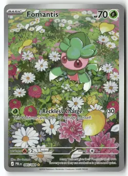 Fomantis 085/084 Illustration Rare Pitch Black Pokemon Holo Near Mint - Image 1