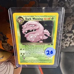 Dark Weezing 31/82 Team Rocket Pokemon Card 2000 LP - Image 1