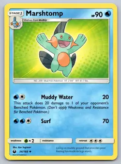 Marshtomp 34/168 Celestial Storm Pokemon NM - Image 1