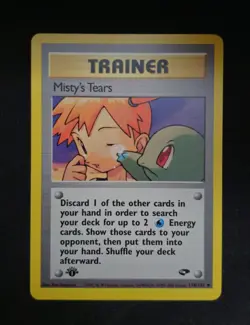 Misty's Tears 118/132 Uncommon Gym Challenge 1st Edition Pokemon 2000 - Image 1