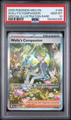 2025 POKEMON MEG EN-MEGA EVOLUTION #186 WALLY'S COMPASSION PSA 10 - Image 1