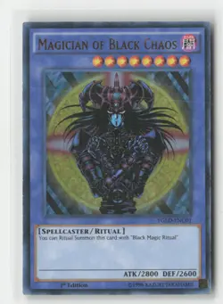 Magician of Black Chaos YGLD-ENC01 King of Games: Yugi's Yu-Gi-Oh 1st Edition NM - Image 1