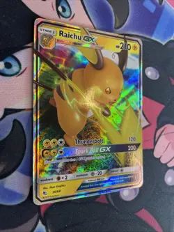Raichu GX 20/68 Hidden Fates Holo NM Pokemon TCG Card - Image 2