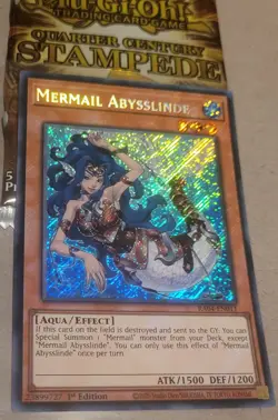 Yu-Gi-Oh! Mermail Abysslinde 1st Ed Secret Rare Card RA04-EN011 Near Mint - Image 2