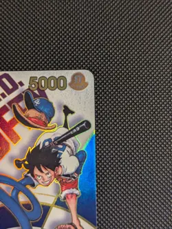 2025 One Piece LA Dodgers Monkey D. Luffy EB02-010 Promo Raw (Whitening) - Image 5