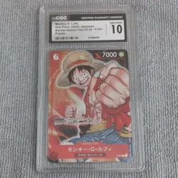 One Piece Monkey D Luffy 2024 Japanese Bandai Games Fest Promo CGC 10 Gem Mint - Image 1