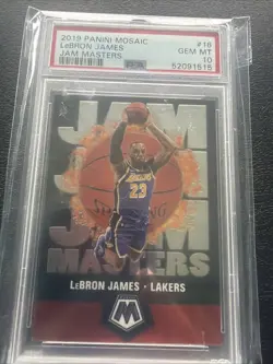 2019 Panini Mosaic Lebron James Jam Masters #16 - Los Angeles Lakers PSA 10 - Image 1