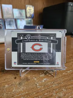 2025 Panini Donruss Optic Downtown! Duos Rome Odunze / Luther Burden #10 Bears - Image 3