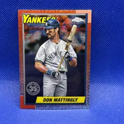 2025 Topps Series 1 - 1990 Topps Chrome Silver Pack Don Mattingly #T90C-2 - Image 1