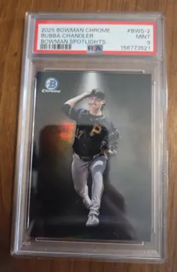 2025 Bowman Chrome Bubba Chandler Spotlights PSA 9 - Image 1