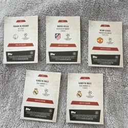 Topps UCL Topps Chrome Last Dance Insert 5-Card Lot Bale/Giggs/Villa LD-3 - Image 2