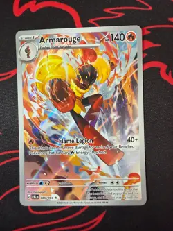 Pokemon TCG Armarouge 086/084 Pitch Black - Holo IR English 140HP - Image 1