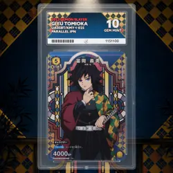 Giyu Tomioka UA05BT/KMY-1-025 R* Parallel Union Arena Demon Slayer ACE 10 Graded - Image 1