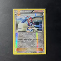 Pokemon TCG Skyla Trainer 148/162 XY Breakthrough Reverse Holo Uncommon Card NM- - Image 1