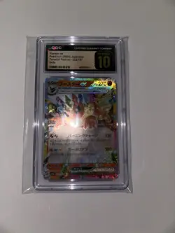 CGC 10 Pristine Flareon ex 022/187 RR Terastal Festival ex sv8a Pokemon Card - Image 3