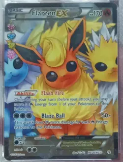 Pokemon TCG Flareon EX RC28 Generations Radiant Collection Full Art Holo PSA 9 - Image 2