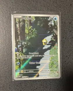 Psyduck 175/165 Scarlet & Violet Mew 151 Illustration Rare Pokemon Card - Image 1