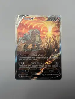 Pokemon Entei v Holo Ultra Rare TCG Card Crown Zenith Galarian Gallery GG36/GG70 - Image 1