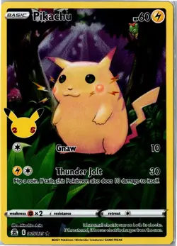 Pokemon Card - Pikachu Celebrations 005/025 2021 Rare Holo Holo Near Mint - Image 1