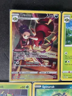 Ariados Full Art Trainer Brilliant Stars (+1) + Spinarak (x3)- 5-card lot - PWE - Image 3