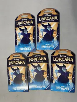 (5Ravensburger Disney Lorcana TCG First Chapter Booster Pack 12 Cards Maleficent - Image 1