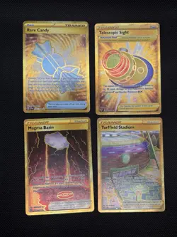 Pokemon Gold Secret Rare Lot 6 Cards - Image 1