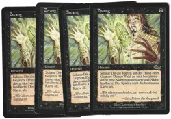 TOP 4 x Zwang / Duress - URZA's SAGA - deutsch ** Playset ** 1998 - Image 1