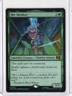 Hit-Monkey 723 Rare *FOIL MSC Commander: Marvel Super Heroes MTG - Image 1