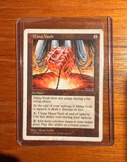 Mana Vault MTG 5th Edition Rare Colorless Artifact Regular English 1997 - Image 1