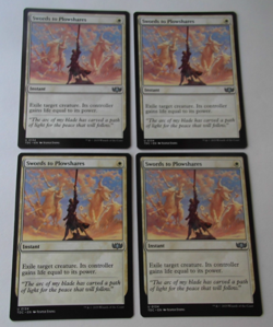 x4 Swords to Plowshares Commander Tarkir Dragonstorm MTG Magic The Gathering DSC - Image 2