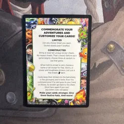 MTG - Unassuming Gelatinous Serpent 36/48 STICKER - Unfinity UNF - Near Mint NM - Image 2
