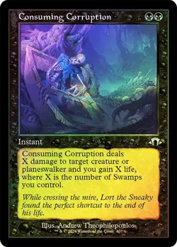 Consuming Corruption Foil Retro Frame Modern Horizons 3 NM MTG - Image 1